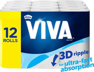 VIVA Paper Towels 12 Count (4×3 Rolls) Best Deal