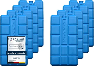 VonBueren 2-24 Kühlpack für Cool Bag | 12h Kühlung | ca. 200g pro Packung | ca. 8,1 x 15,2 x 2,2 cm | AL – Best Deal