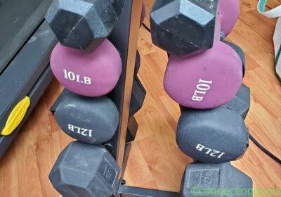 Weight rack and dumbells in Vancouver