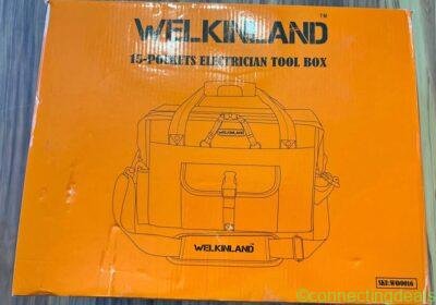 WELKINLAND 15-Pocket Electrician Tool Box Large in Toronto