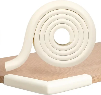 WENXINWIN 5 m Dicke L-förmige Schaumstoffkantenschutz, selbstklebend, Kindereckenschutz für Tisch, Schreibtisch, Küche, Chi – Best Deal