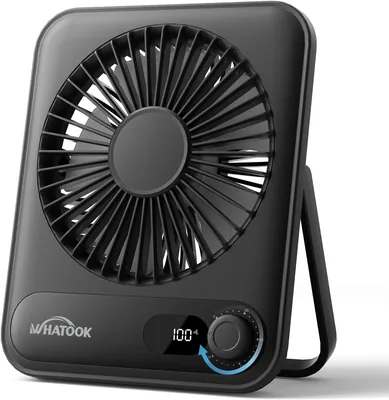 WHATOOK Desk Fan 29% Off – 5000mAh USB Quiet Fan