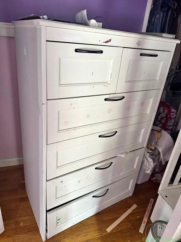 White 6-Drawer Dresser from Ikea