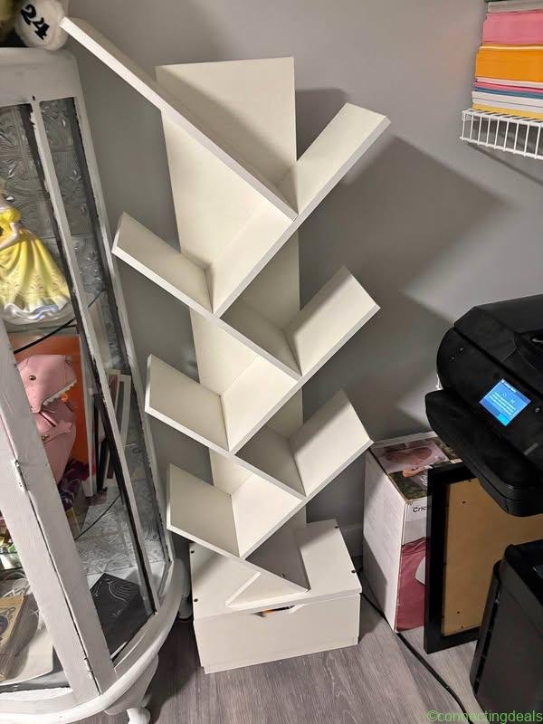 White tree bookshelve