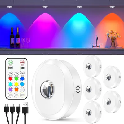 Wille RGB Puck Lights Remote Dimmable – Best Deal