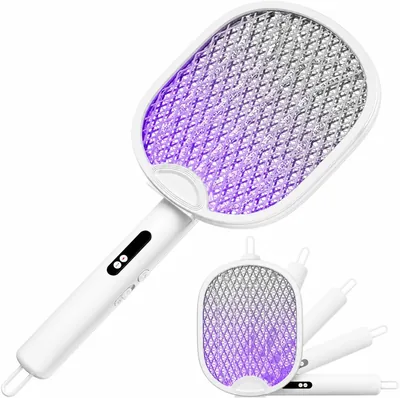 WOCVRYY 41% Off – Raccoglitore elettrico di zanzare pieghevole 4000V 1800 mAh 3 in 1
