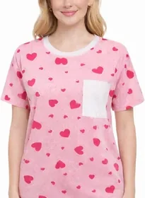 Women's Cotton T-Shirt Turkish Cotton Short Sleeve Summer Top Best Deal in Qatar
