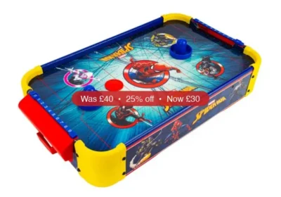 World Tech Toys Marvel Spider-Man Electric Tabletop Air Hockey Wood - 25% Off in United States
