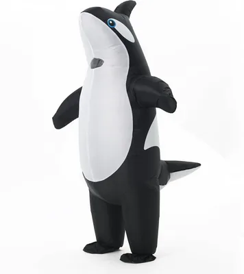 Wylksylk Blow Up Whale Inflatable Costume, Adult Orca for Halloween Party – Best Deal
