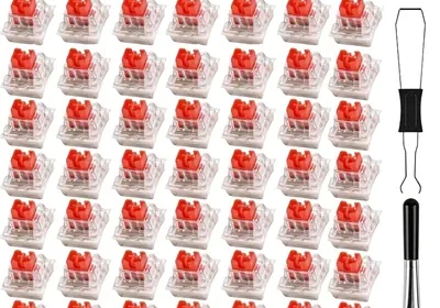 Free ad: XHZaoan 50pc Red Linear Switches - Silent & Dustproof Gaming Keyboards in United Arab Emirates. XHZaoan 50pc Red Linear Switches - Silent & Dustproof Gaming Keyboards in United Arab Emirates