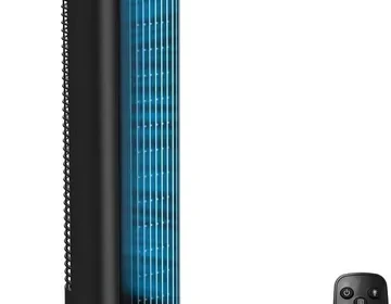 YASHE 80 cm Turmventilator mit Fernbedienung, leiser Bodenventilator ohne Rotorblätter mit 28 dB, 3 Geschwindigkeiten & 2 Modi, 85° Schwingung in Norway