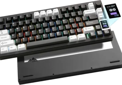 YUNZII AL80 Draadloze Mechanische Toetsenbord, Vol Aluminium CNC, LCD-scherm, Verwijderbare Afdichtingen 75% Layout met Knoppen, BT/2.4 - 24% Korting in Netherlands