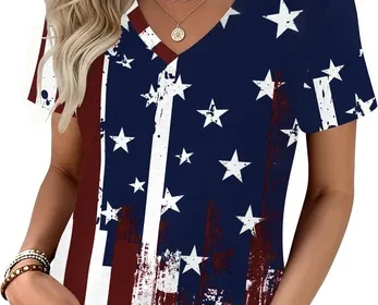 Zeagoo Women's V-Neck Short Sleeve Tshirts - Best Deal in United States