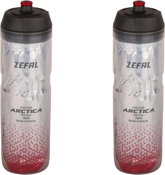ZEFAL Arctica 75 – Botellas de bicicleta aisladas de 2 x 750 ml, sin olor y resistentes al agua, libres de BPA