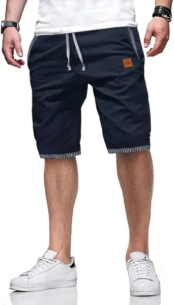 ZOXOZ Shorts Homme Décontractés Été en Coton avec Poches – Meilleur Prix