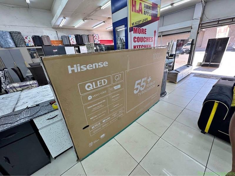 100”inch Hisense tv on special now ❤️‍🔥🥵
