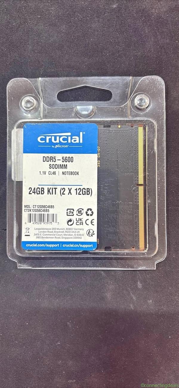 12GB X2 KIT DDR5 CRUCIAL