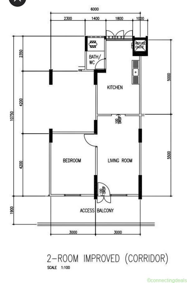 1bed 1 bath Unit Bedok North for Rent