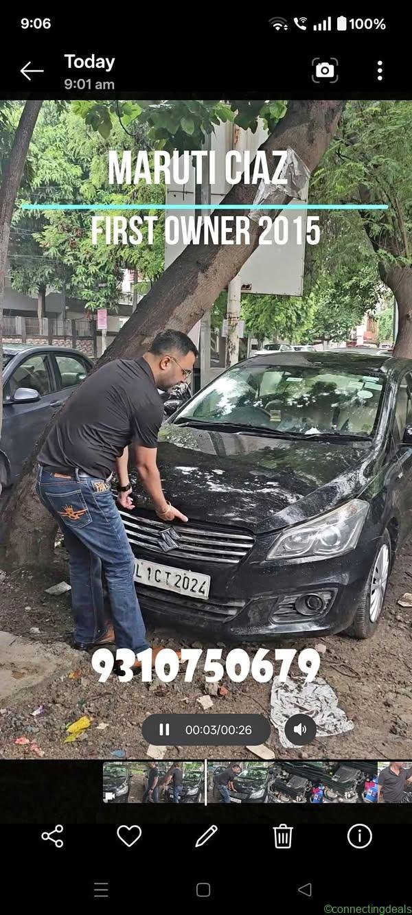 1st Owner Maruti Ciaz 2015 Petrol
