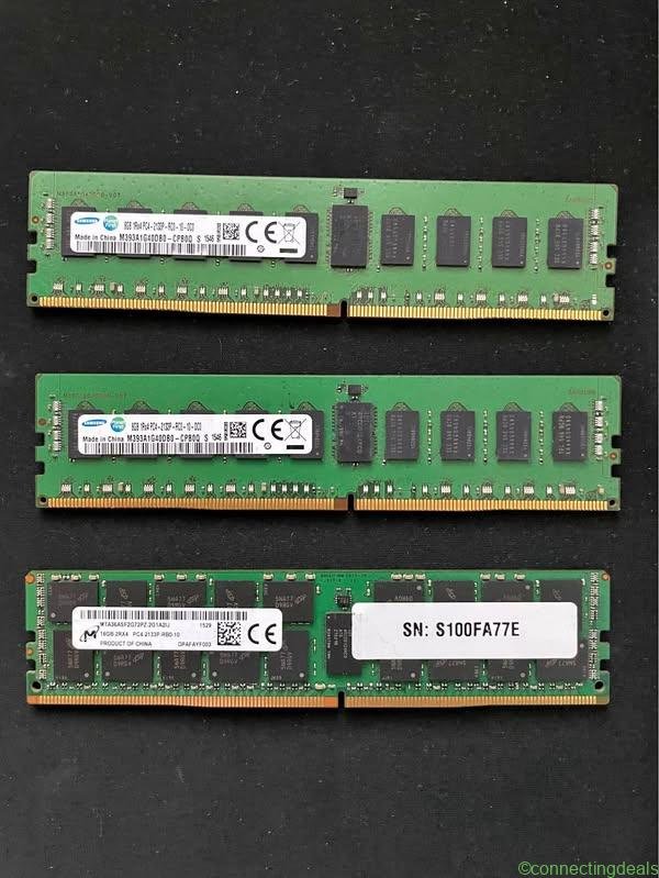 1x 16GB + 2x 8GB DDR4 REGISTERED ECC RAM for
