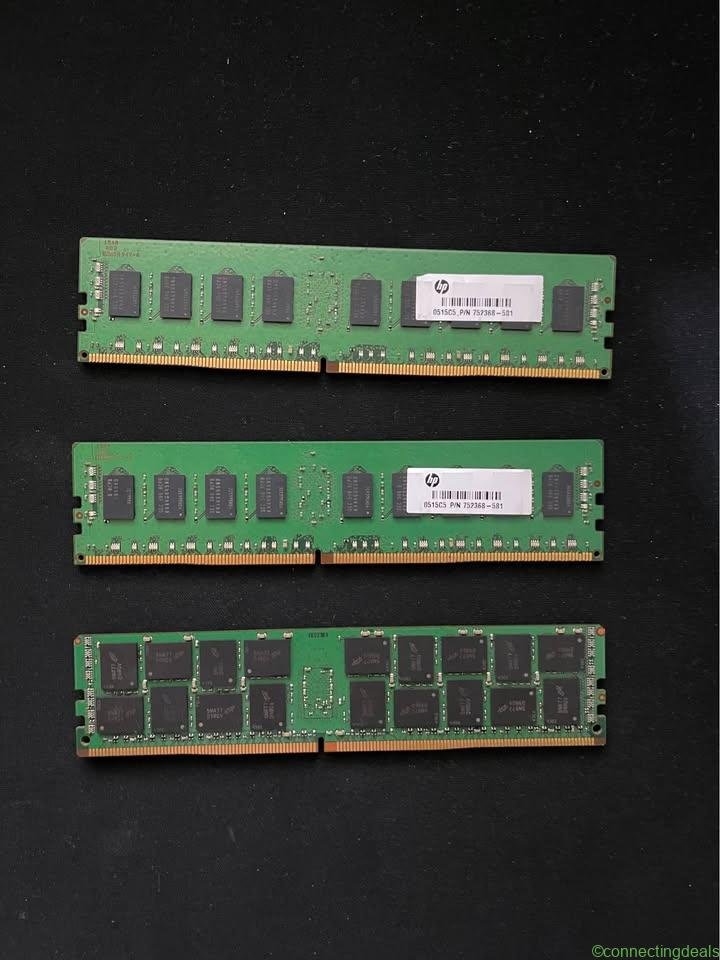 1x 16GB + 2x 8GB DDR4 REGISTERED ECC RAM for
