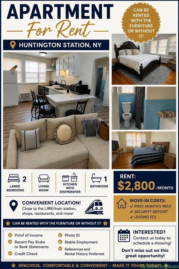 2 Beds 1 Bath – Apartment