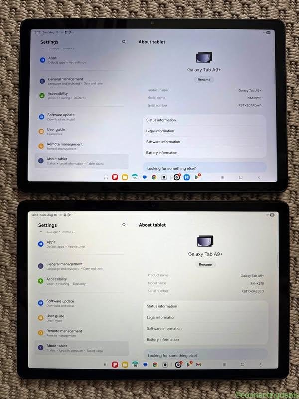 2 – Samsung Galaxy Tab A9 Plus – 8GB/128GB