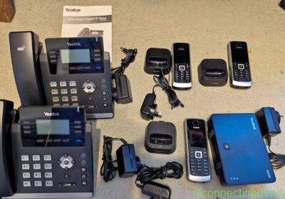 2 x Yealink T42G and 3 x W52P Wireless handsets in Melbourne