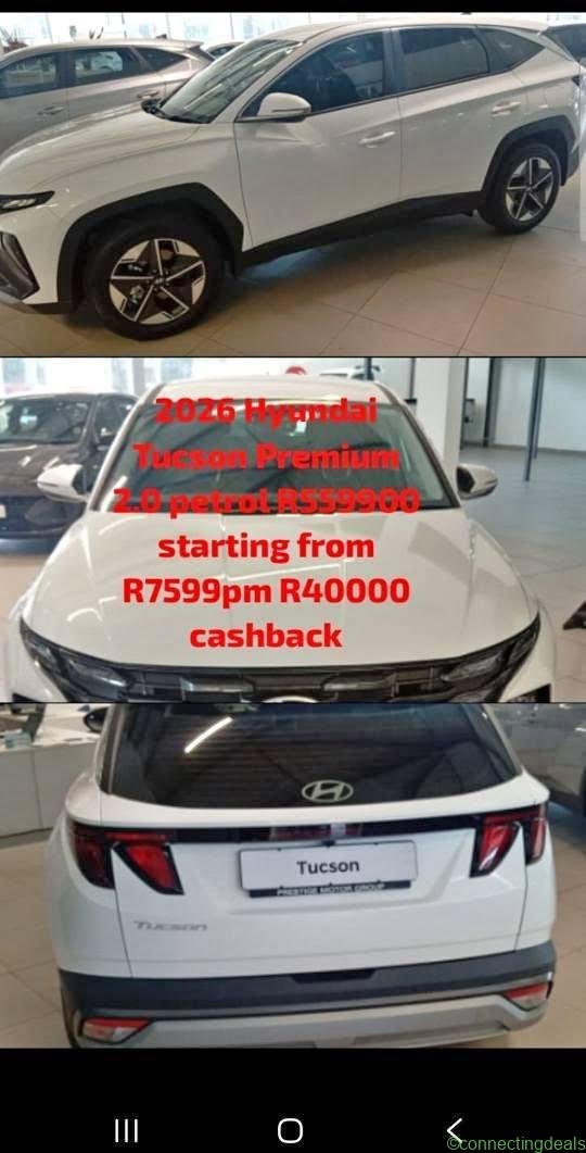 2026 Hyundai Tuscon Premium 2.0 Petrol (R40.000