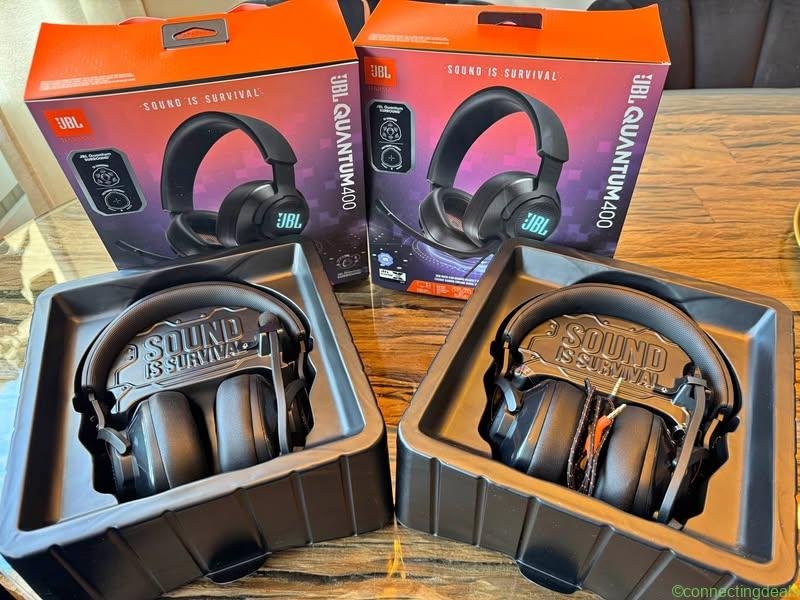 2x JBL Quantum 400 zwart zgan