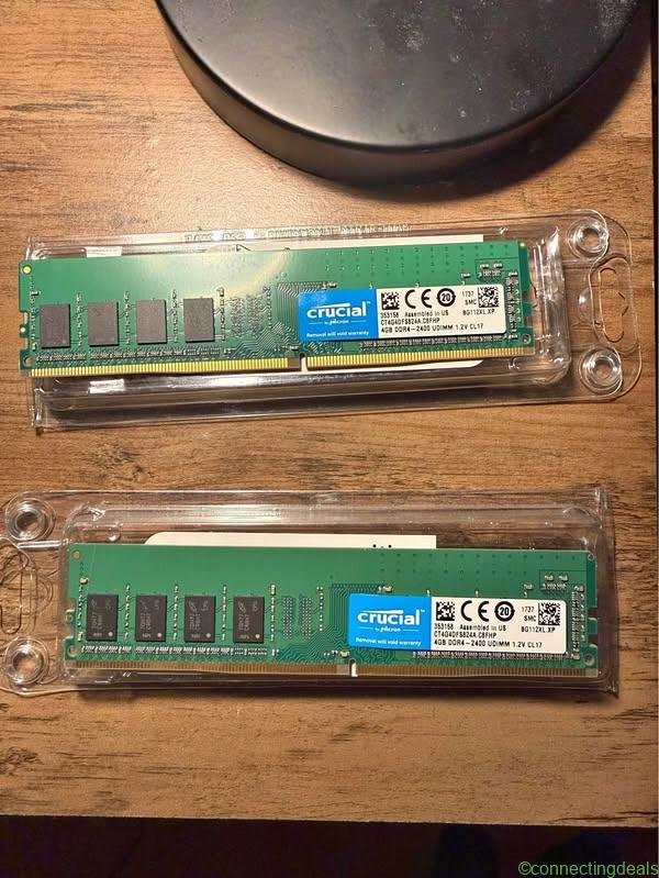 2x4GB DDR4 RAM Sticks 2400MHz