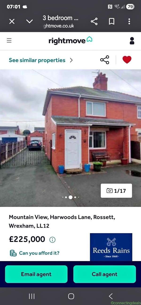 3 beds 1 bathroom – House