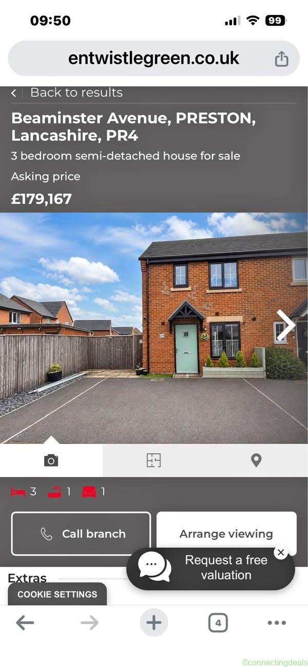 3 beds 2 bathrooms – House
