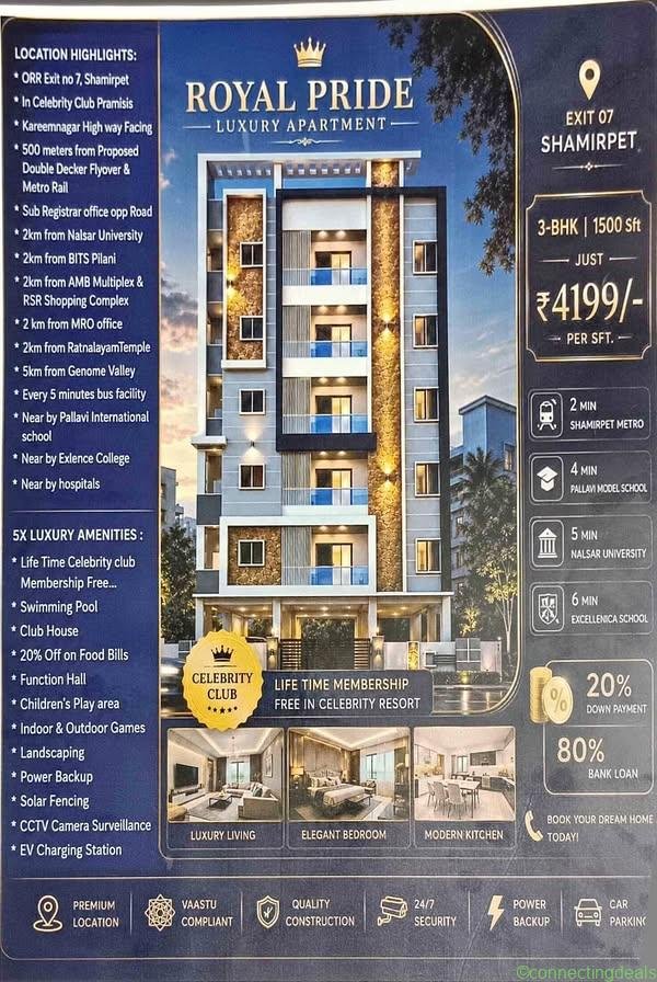 3 Beds 2 Baths – Apartment