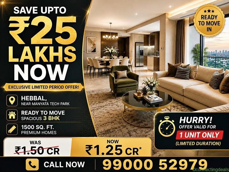 3 Beds 3 Baths – Apartment