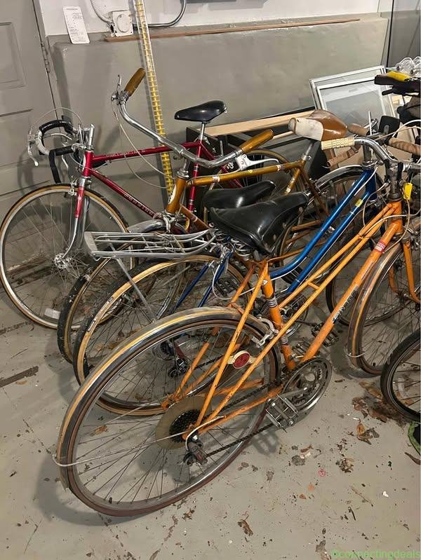 3 Schwinn bikes, 1 Gitane bike