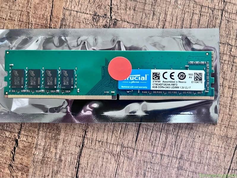 32GB DDR4 2400MHz Crucial RAM geheugen (4 x 8GB)