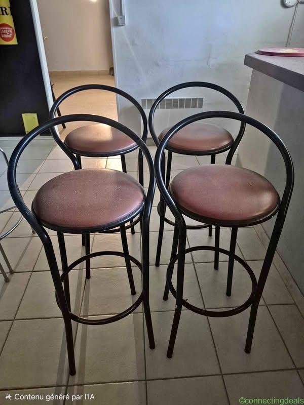 4 Tabourets de comptoir