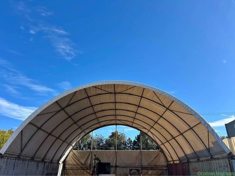 40ft by 40ft container dome