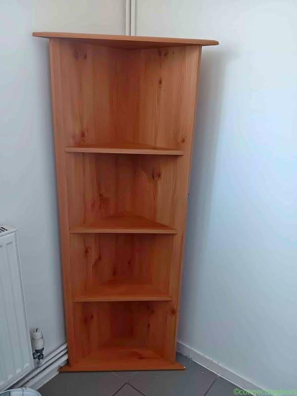 5 Tier (including top) Corner Shelves Wooden