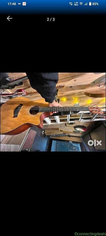 6 strings guitar, a bag, a string set, Good
