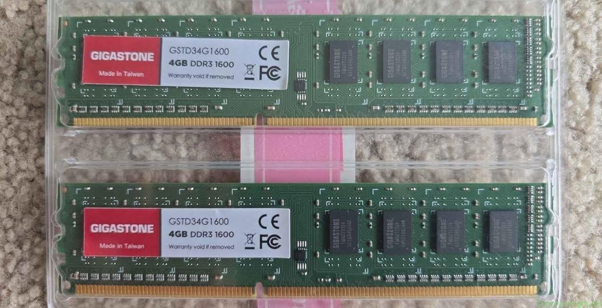8GB Desktop Memory Kit – Gigastone DDR3 1600