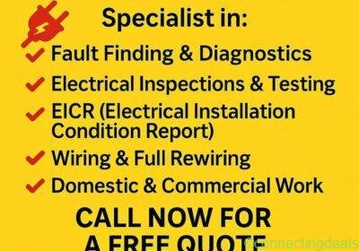 Free ad: All electrical services in Manchester. All electrical services in Manchester