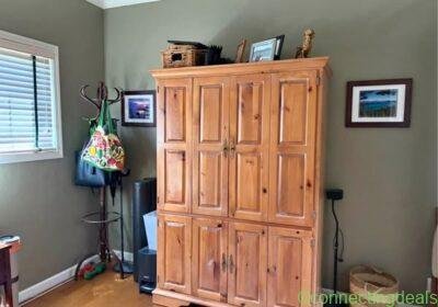 Free ad: Armoire desk in San Jose. Armoire desk in San Jose