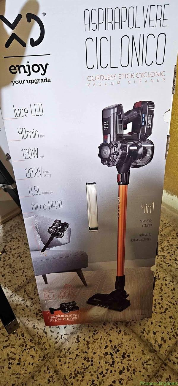 Aspirateur balai led