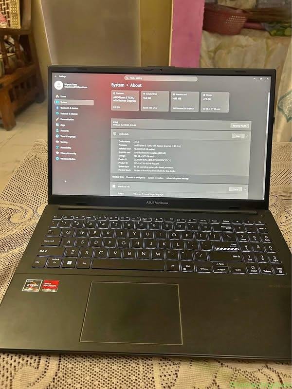 Asus Vivobook 15 go 16gb Ram 512gb SSD AMD ryzen