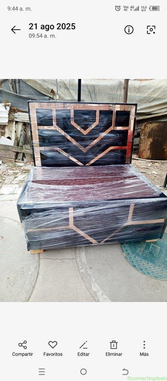 Base cama, cabecero de espejo, camas nido