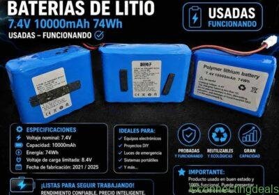 Free ad: Baterias de litio medio uso in Guadalajara. Baterias de litio medio uso in Guadalajara