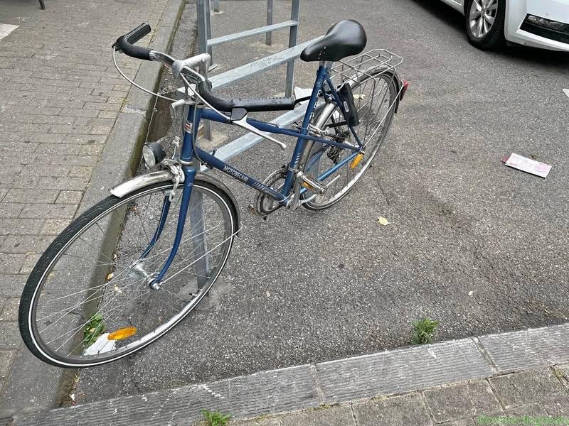 Beautiful blue Motobecane bike