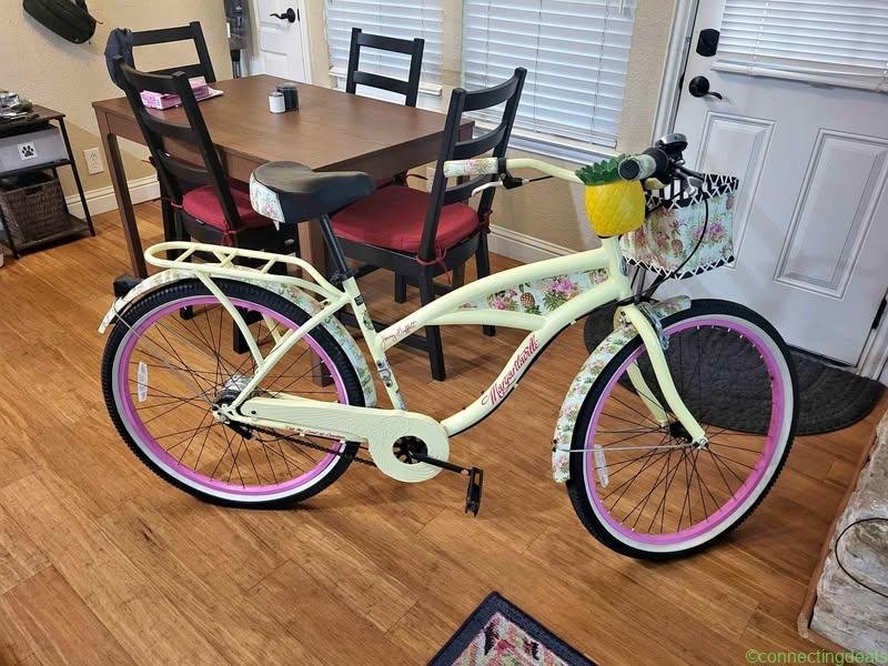 Bicycle: Kent Margaritaville 3-Speed Cruiser.